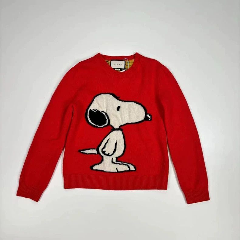 Gucci Gucci Snoopy long-sleeved sweater limited knitwear -DMC Size US L / EU 52-54 / 3 - 1 Thumbnail