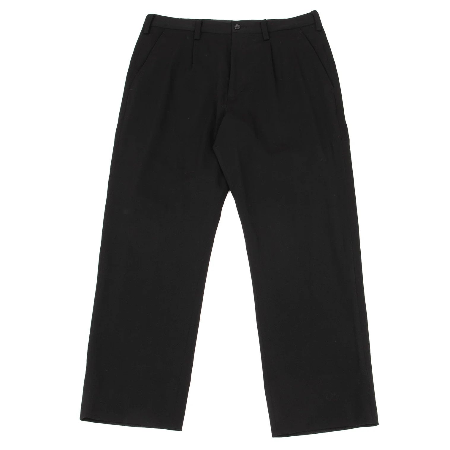Yohji Yamamoto Yohji Yamamoto Wool Tuck Straight Pants Size US 32 / EU 48 - 1 Thumbnail