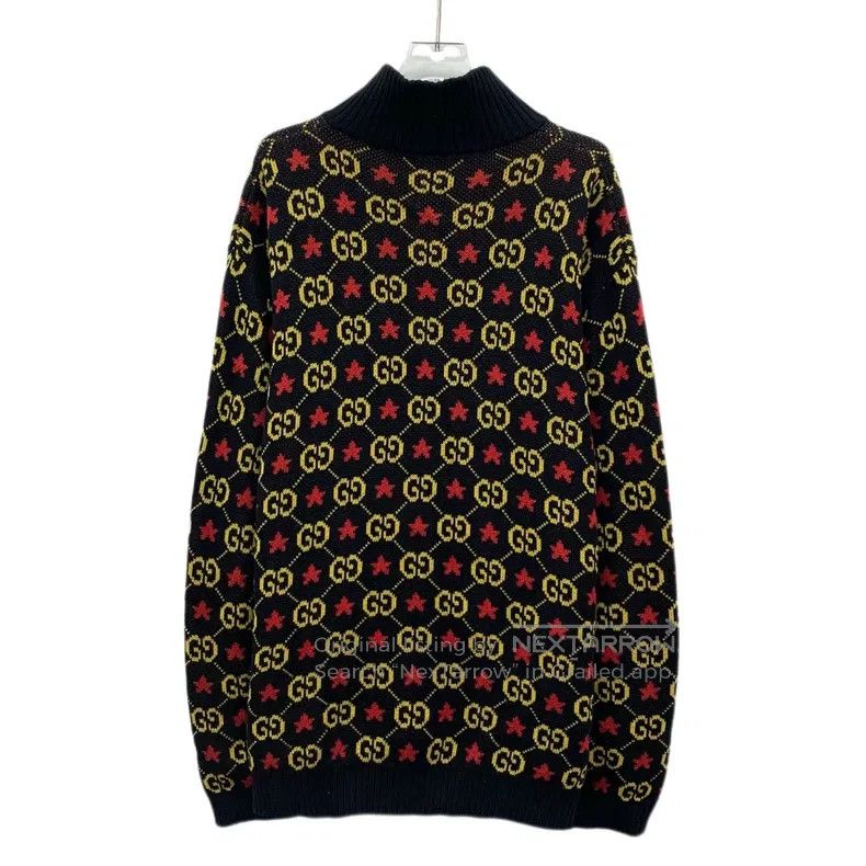 Gucci Gucci Colour-blocked logo jacquard full-print cotton stand Size US L / EU 52-54 / 3 - 2 Thumbnail