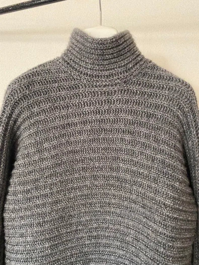 Hermes Hermes Grey Thick Hand Cashmere Sweater Size S / US 4 / IT 40 - 3 Thumbnail