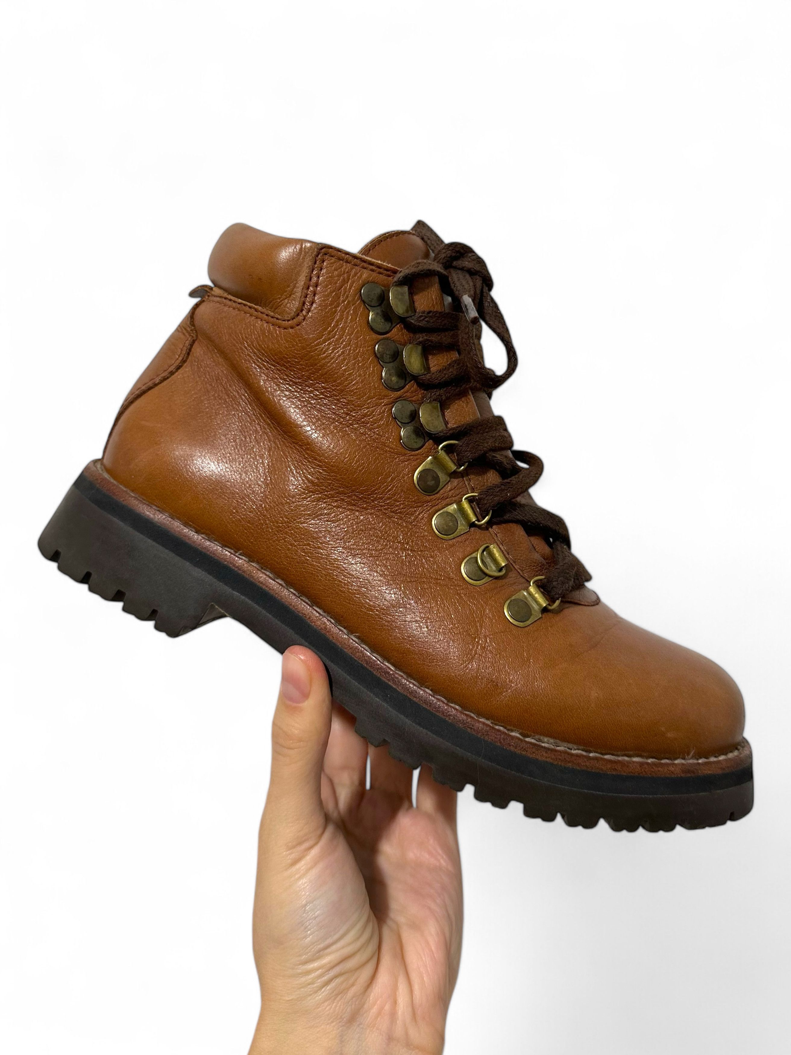 Other Febo de Ruta Brown Leather Hiker Boots Sz 38 Size US 8 / IT 38 - 7 Thumbnail