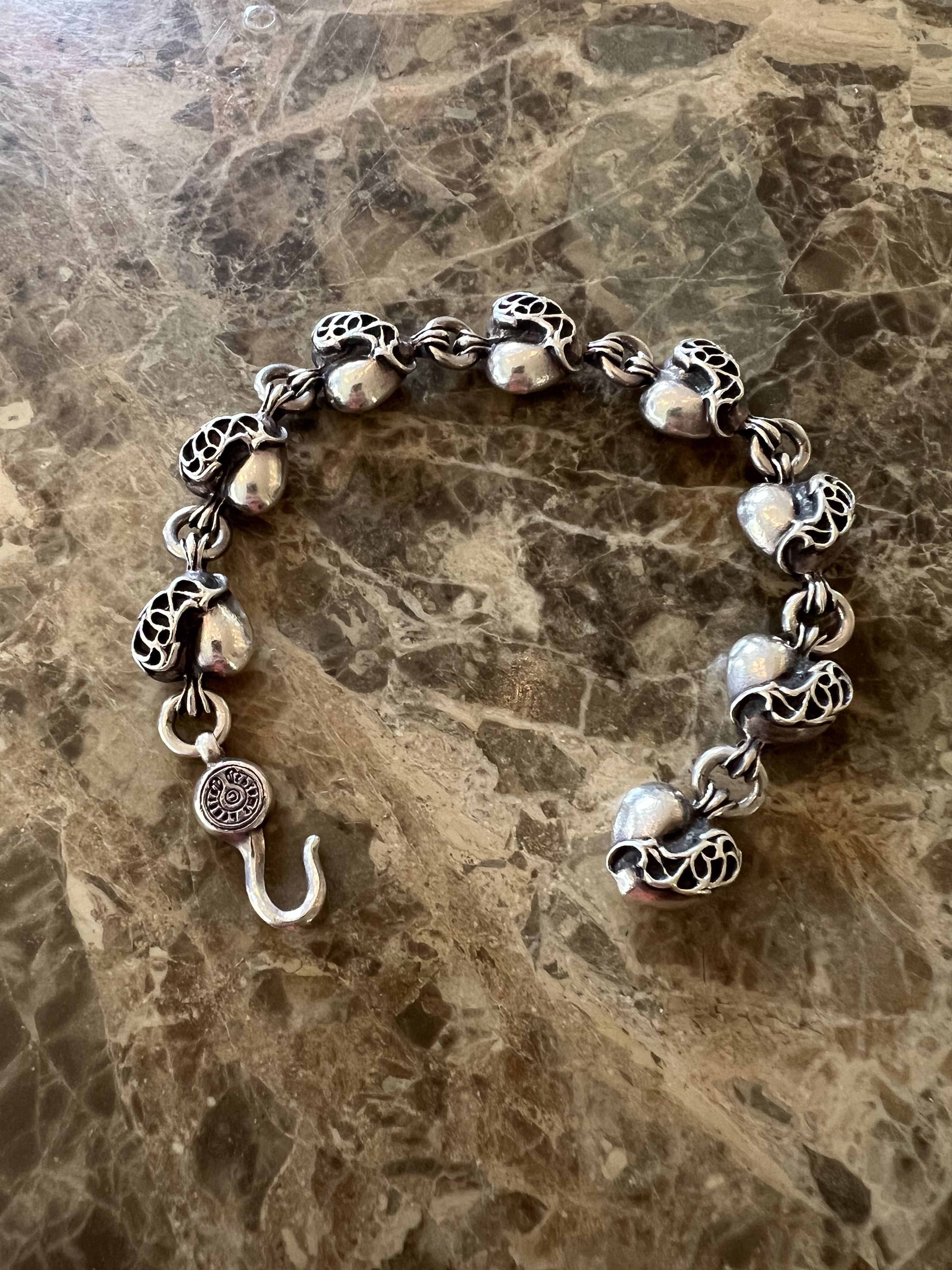 Chrome Hearts Chrome Hearts Heart Link Bracelet Size ONE SIZE - 1 Thumbnail