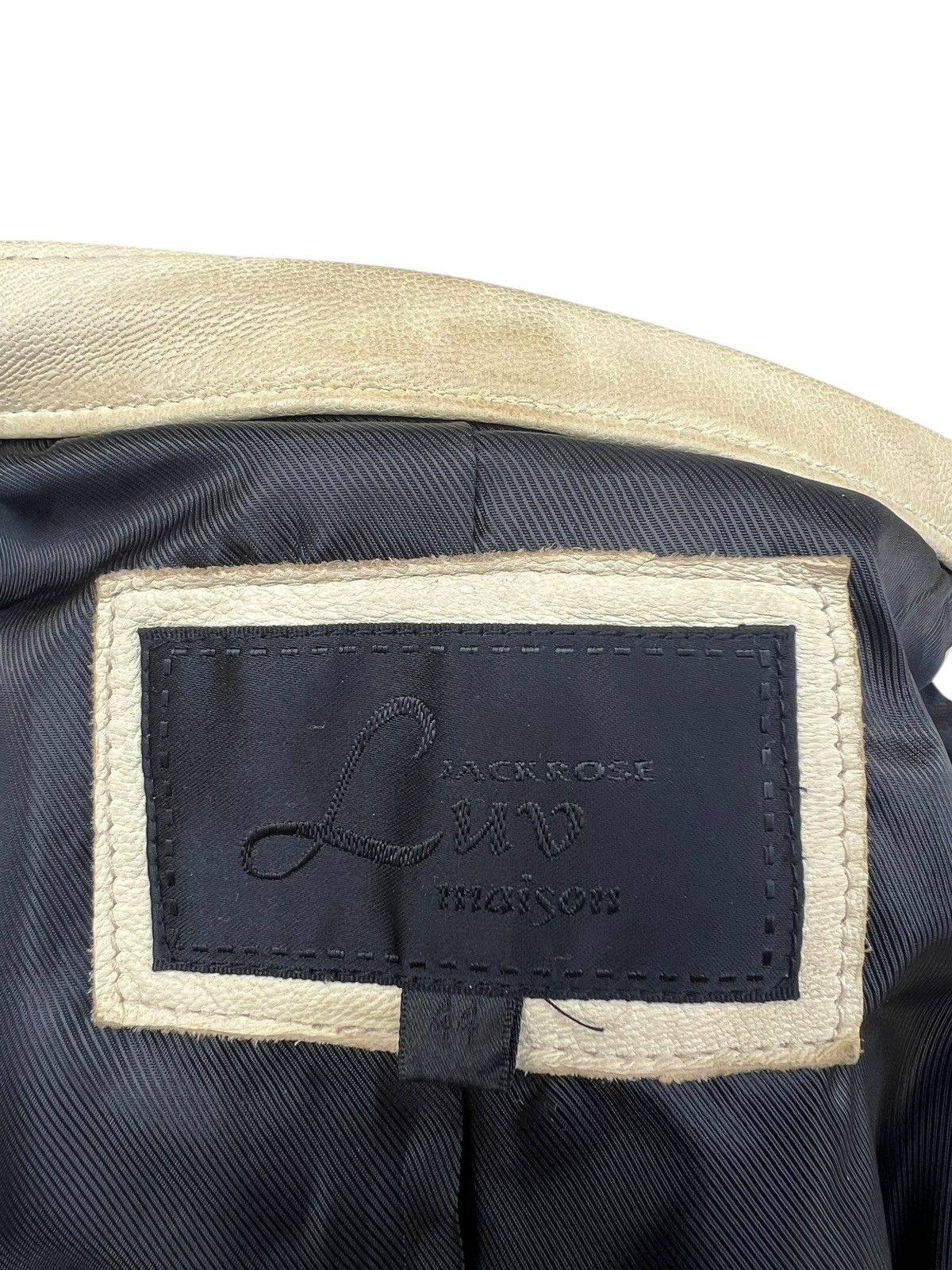 JACKROSE Jackrose Luv Maison Patina Stains Leather Racer Jacket Size US S / EU 44-46 / 1 - 16 Thumbnail