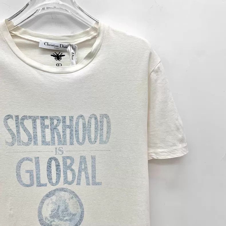 Dior Dior White logo round-neck short-sleeved T-shirt Size M / US 6-8 / IT 42-44 - 3 Thumbnail