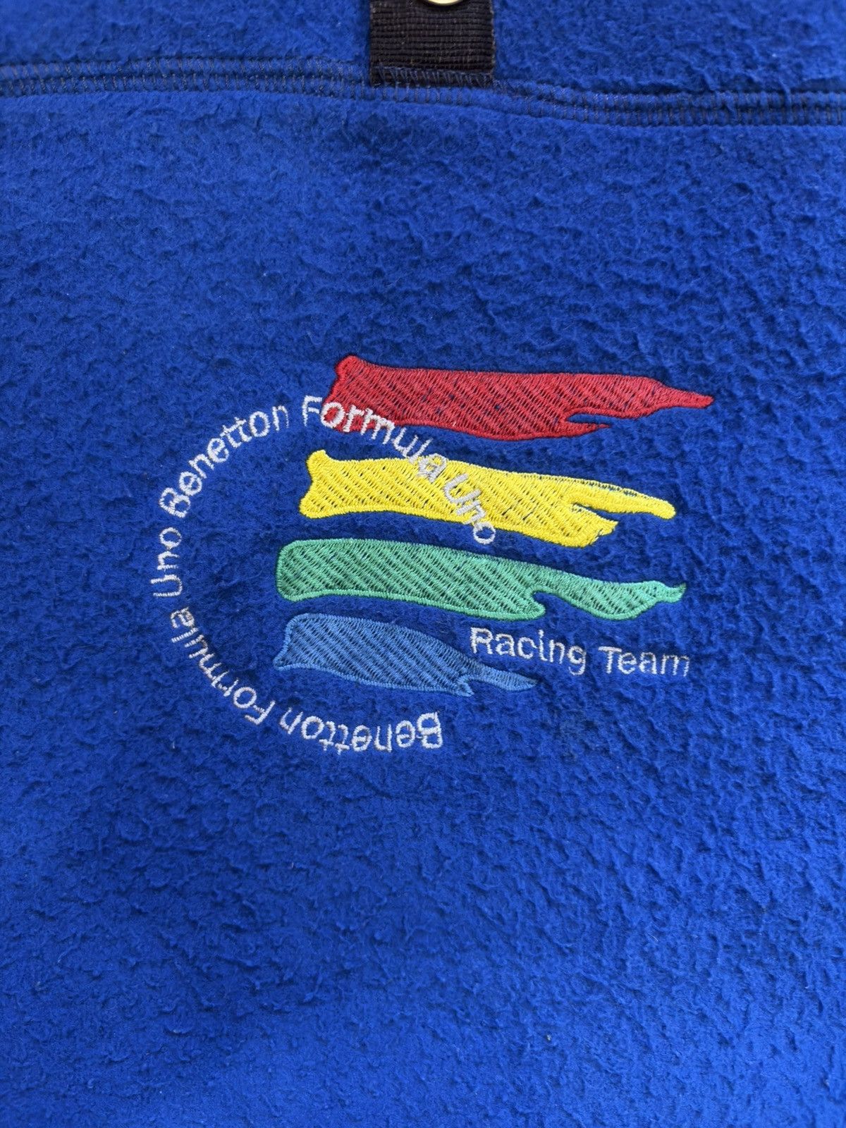 Benetton Vintage 90s Benetton Formula 1 Fleece Size US L / EU 52-54 / 3 - 3 Thumbnail