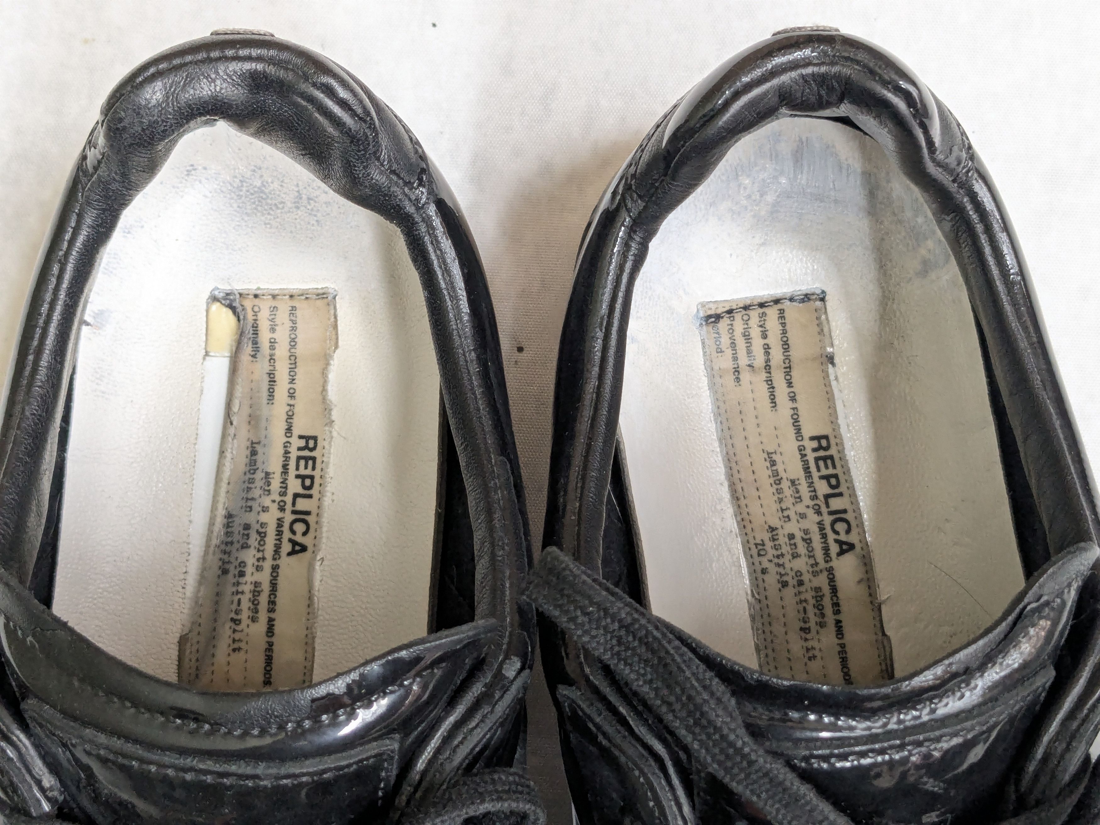 Maison Margiela Maison Margiela Replica GAT Black Patent Leather 8 41 Low Size US 8 / EU 41 - 7 Thumbnail