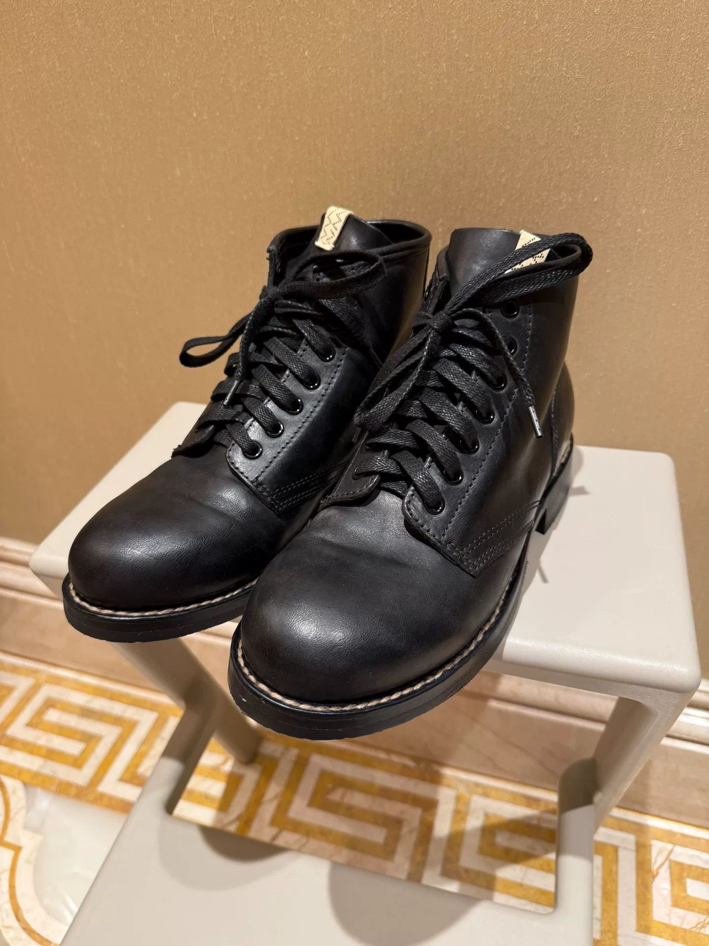 Visvim Visvim Wabanaki Suede Boots 12 Mens Black New Waite-Folk