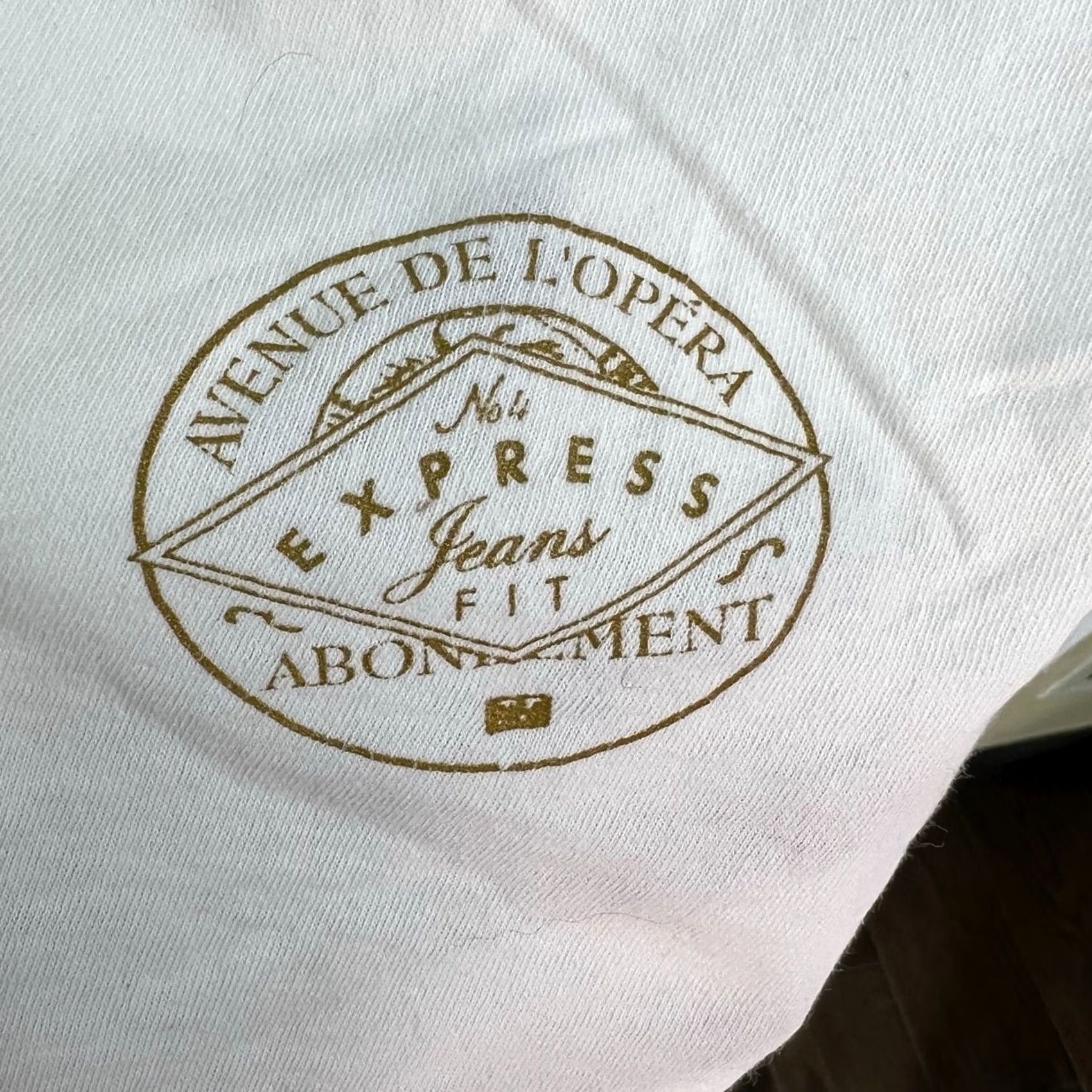 Express Express Womens Graphic White T-Shirt One Size XL Size ONE SIZE - 4 Thumbnail