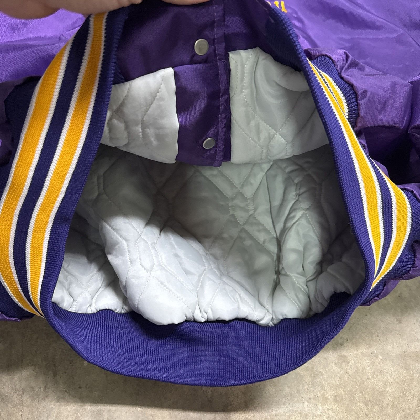 Starter Vintage Eastern Carolina University Jacket 2XL 90s Varsity Size US XXL / EU 58 / 5 - 6 Thumbnail