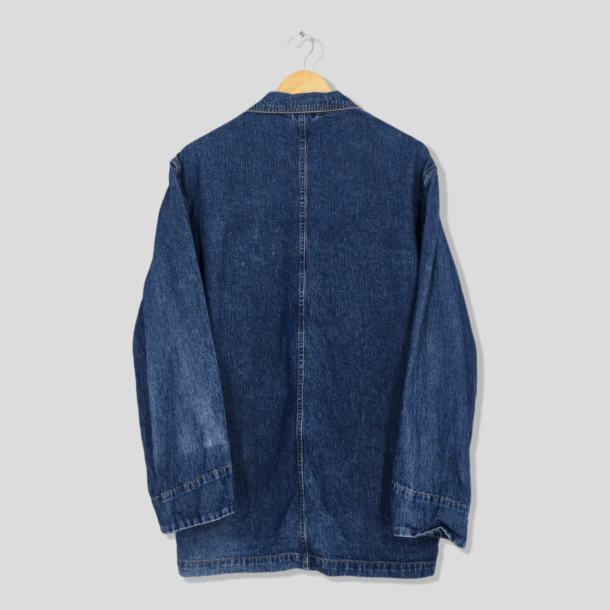 Vintage Vintage 80s Denim Worker Jacket Large Workwear Frenchwork Size US L / EU 52-54 / 3 - 7 Thumbnail