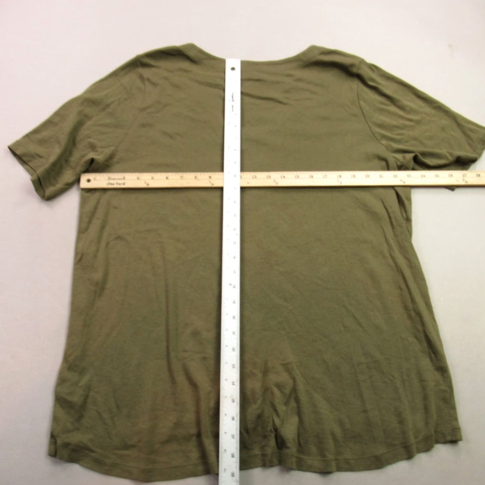 J. Jill J. Jill Shirt Womens XL Short Sleeve Pullover Lightweight Casual V-Neck Green Size XL / US 12-14 / IT 48-50 - 5 Thumbnail