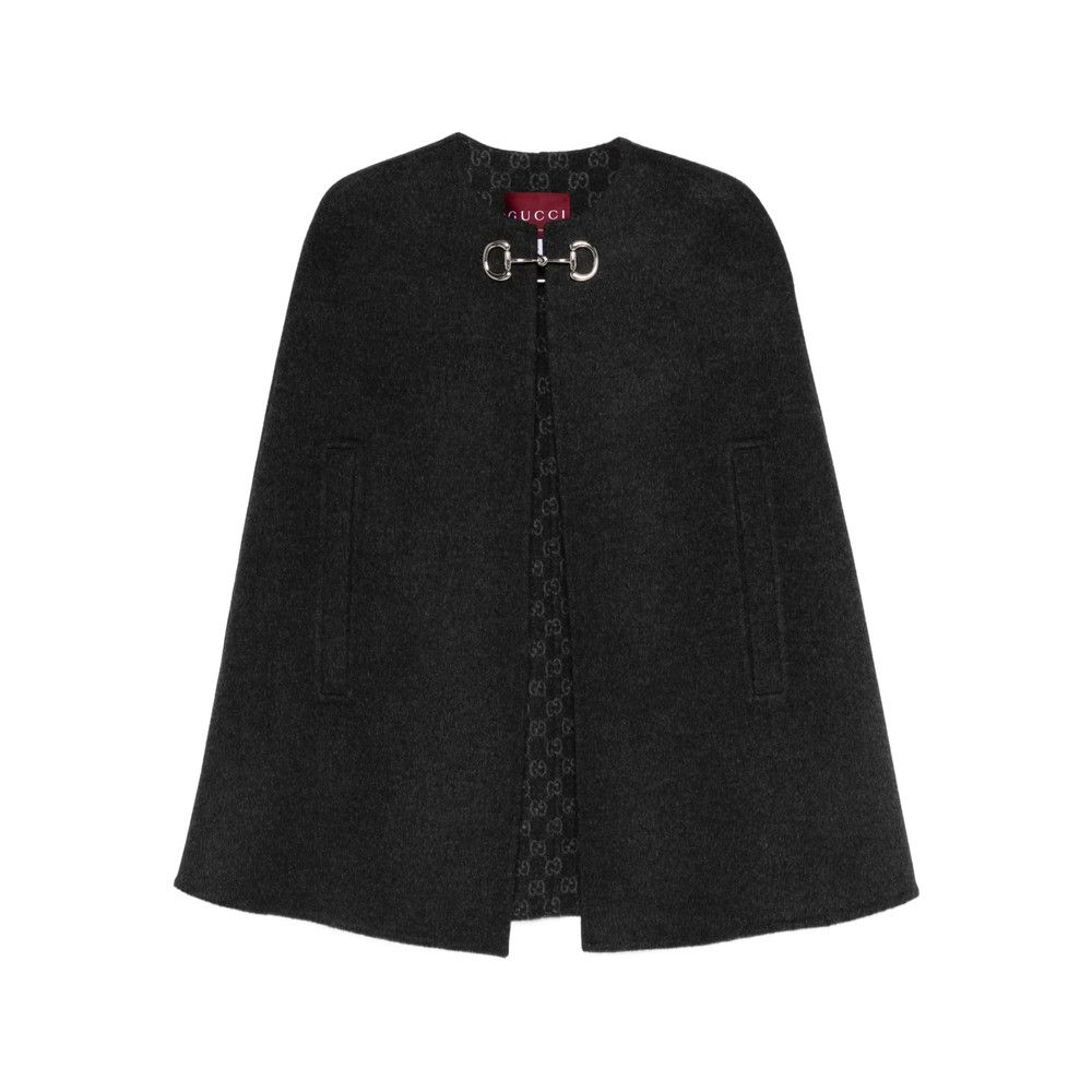 Gucci Gucci GREY Coats - Capes Size S / US 4 / IT 40 - 1 Thumbnail