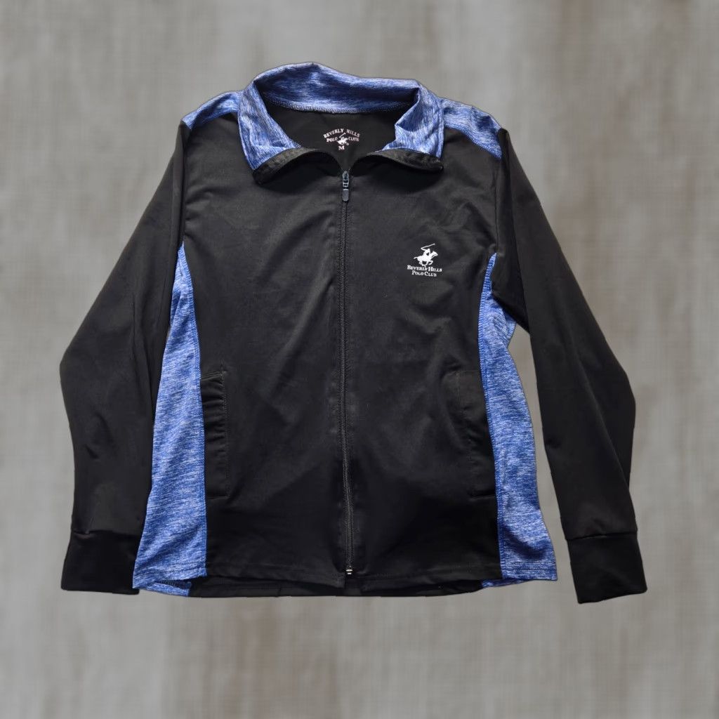 Beverly Hills Polo Club Beverly Hills Polo Club Jacket Full Zip Gray Blue Hoodie Women M Medium Polo Theme Size M / US 6-8 / IT 42-44 - 1 Thumbnail