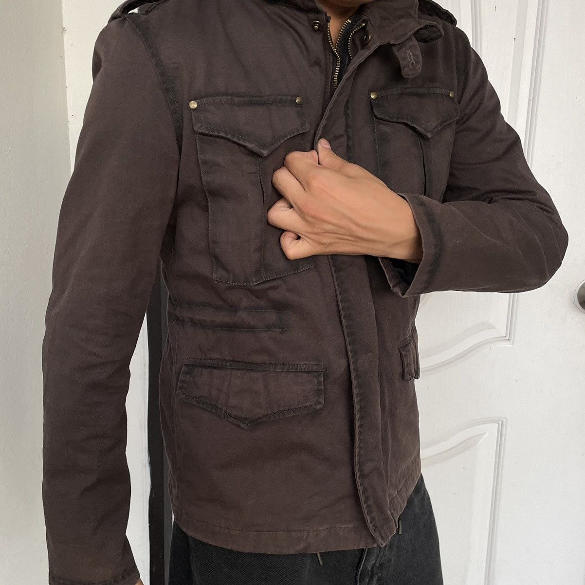 ジャケット・アウター 00s archive japanese label bono jacket 00s archive goa bono military jacket rare japanese label