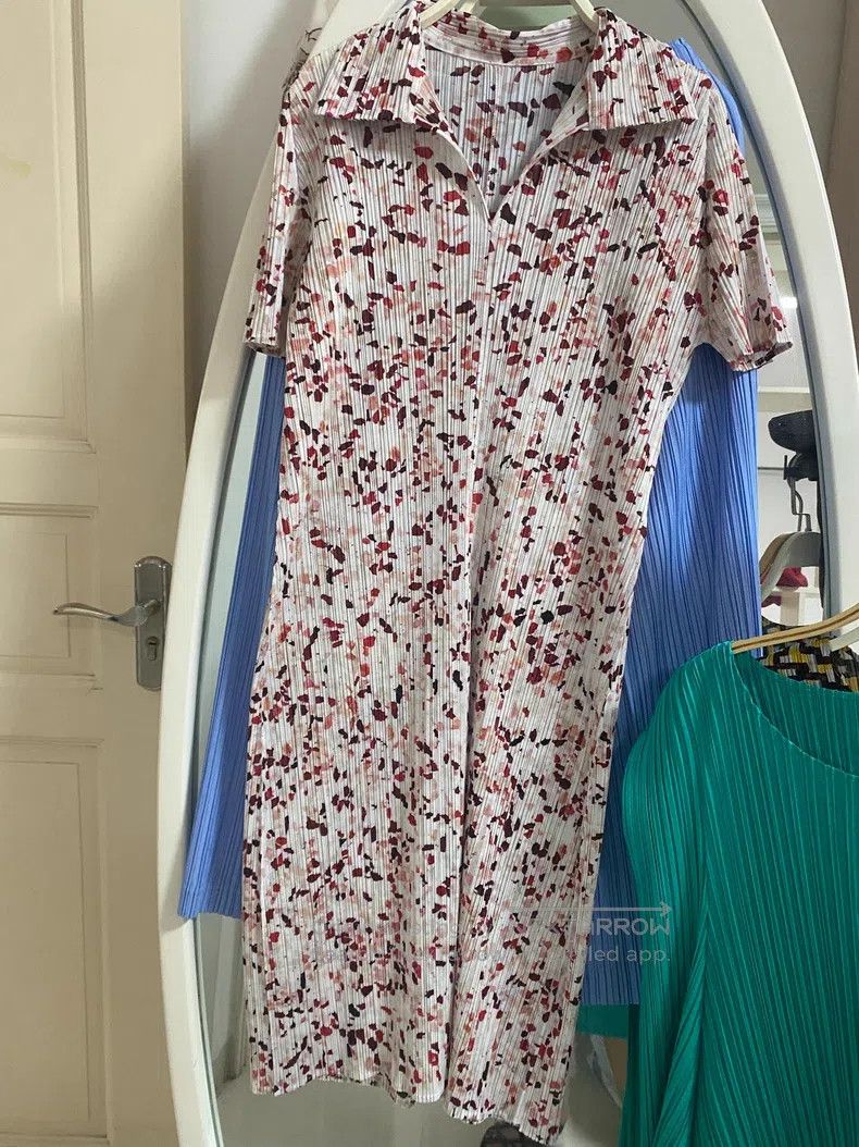 Issey Miyake Issey Miyake Color-Block Dress Size L / US 10 / IT 46 - 4 Thumbnail