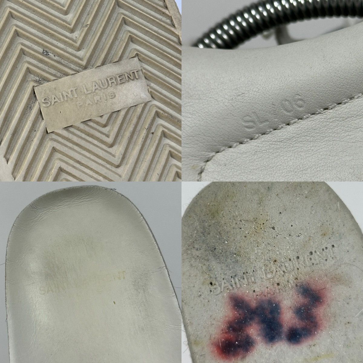 Saint Laurent Paris Saint Laurent Paris Court Classic Leather Low Top Sneakers Size US 12 / EU 45 - 24 Thumbnail