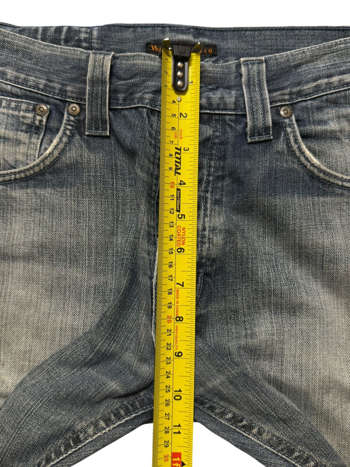 Nudie Jeans Vintage Y2K Nudie Italy Regular Ralf Faded Wash Distressed Size US 31 - 12 Thumbnail