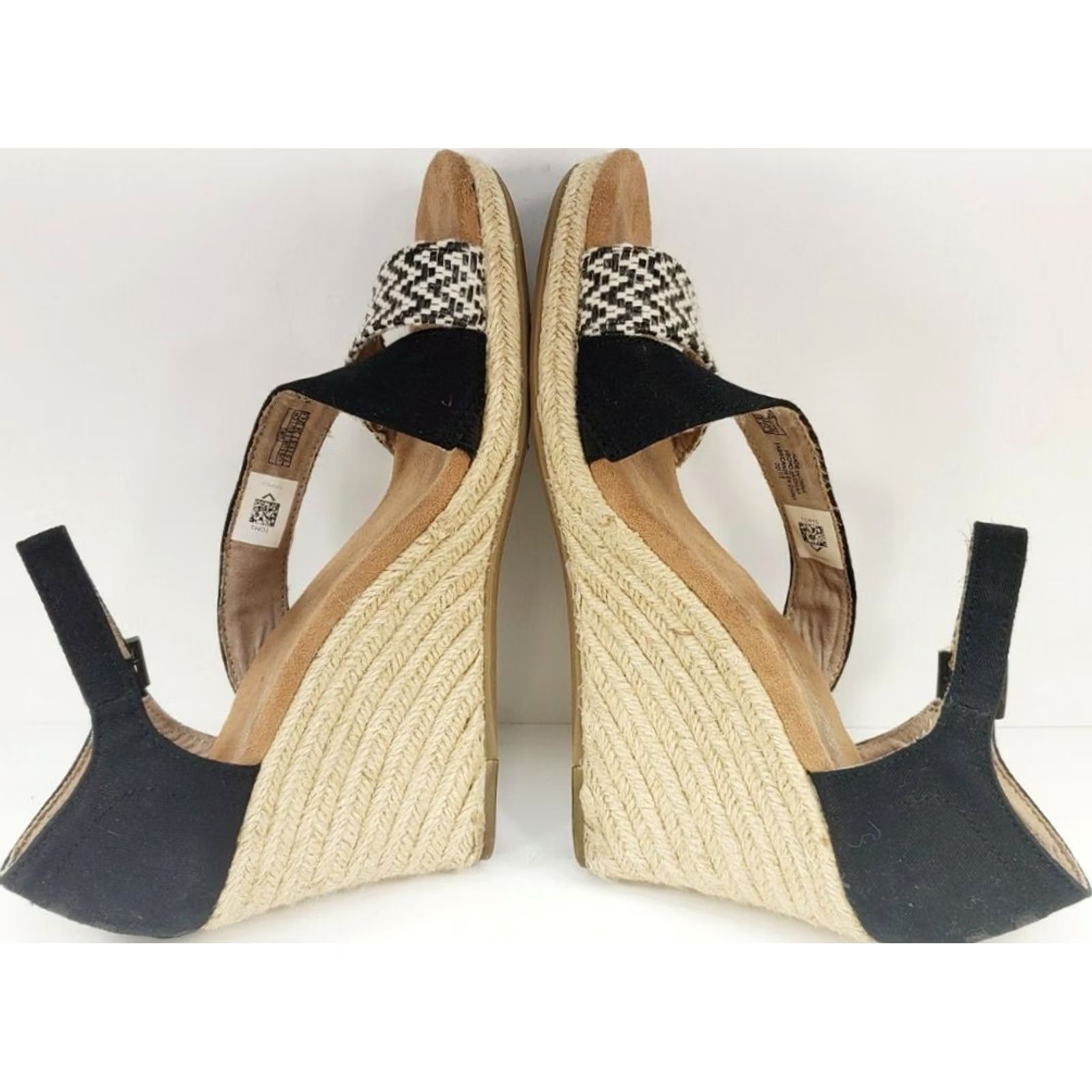 Toms Toms Black Clarissa Wedge Strappy Sandals Women's Size 7.5 Size US 8 / IT 38 - 7 Thumbnail