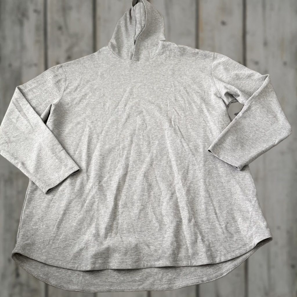 Asics BYLT Premium Basics Thermal Hooded Drop Cut Pullover Mens 3XL Heather Gray NEW Size US XXL / EU 58 / 5 - 1 Thumbnail