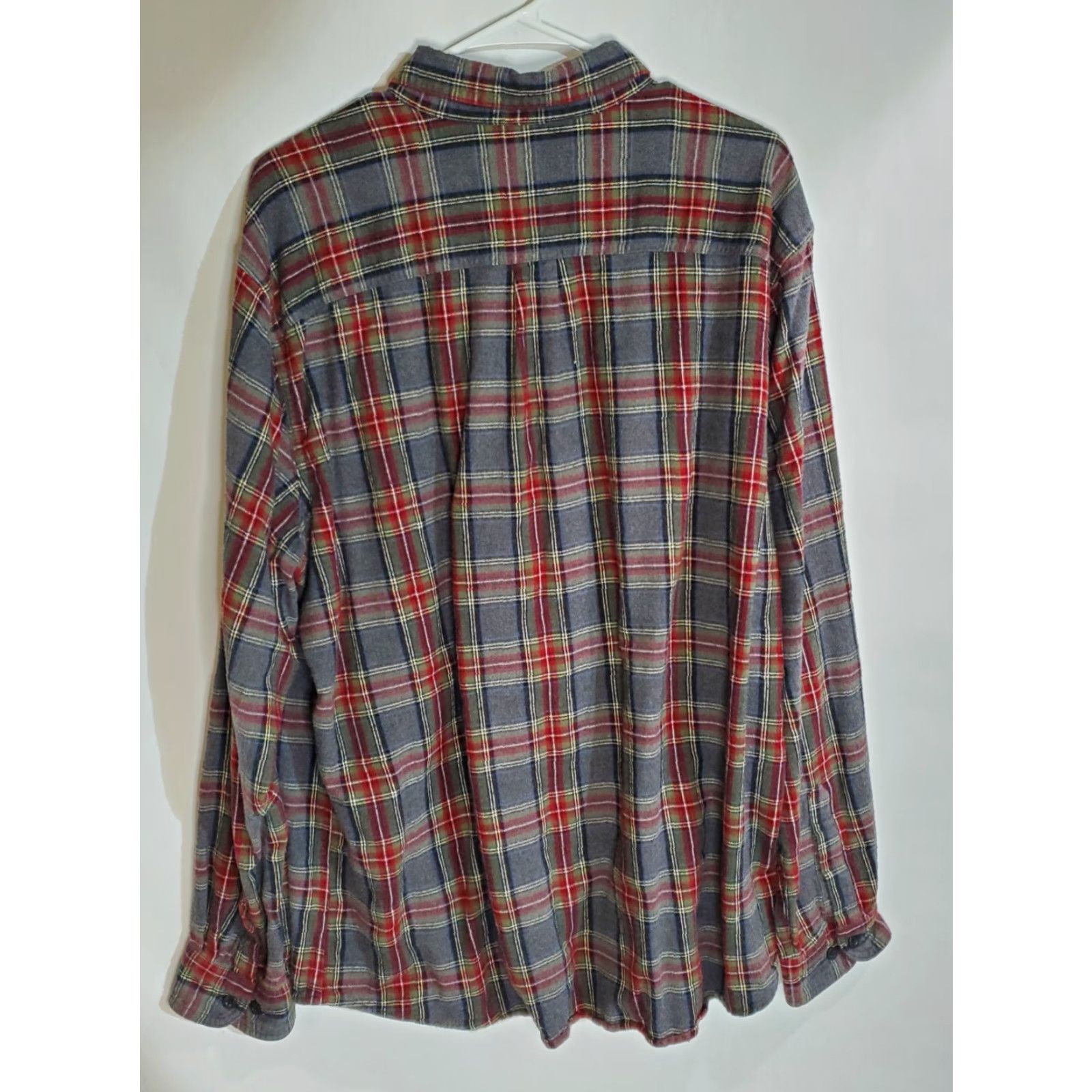 Vintage VINTAGE L.L. BEAN Button-Up Shirt Flannel Check XLT Mens Red Plaid Casual Workwear Outdoor Size US XL / EU 56 / 4 - 3 Thumbnail