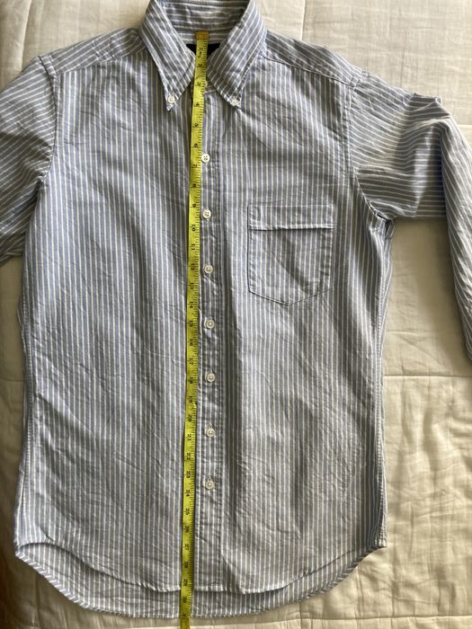 Drakes Drakes Reverse Striped Cotton OCBD Shirt Size 39 15 1/2