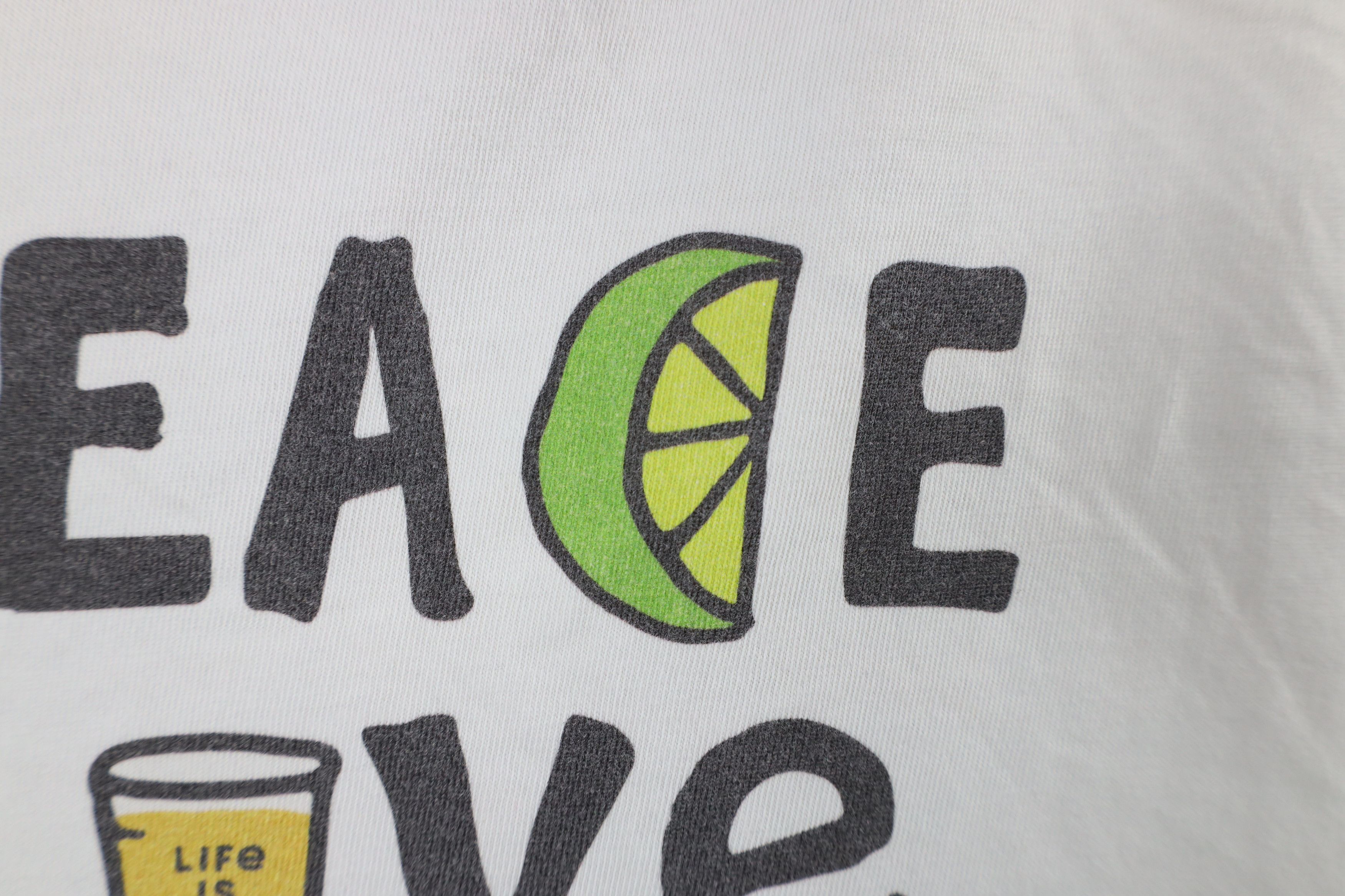 Life is Good × Vintage Life Is Good Crusher Tee Love and Tequila T-Shirt White Size US XXL / EU 58 / 5 - 5 Thumbnail