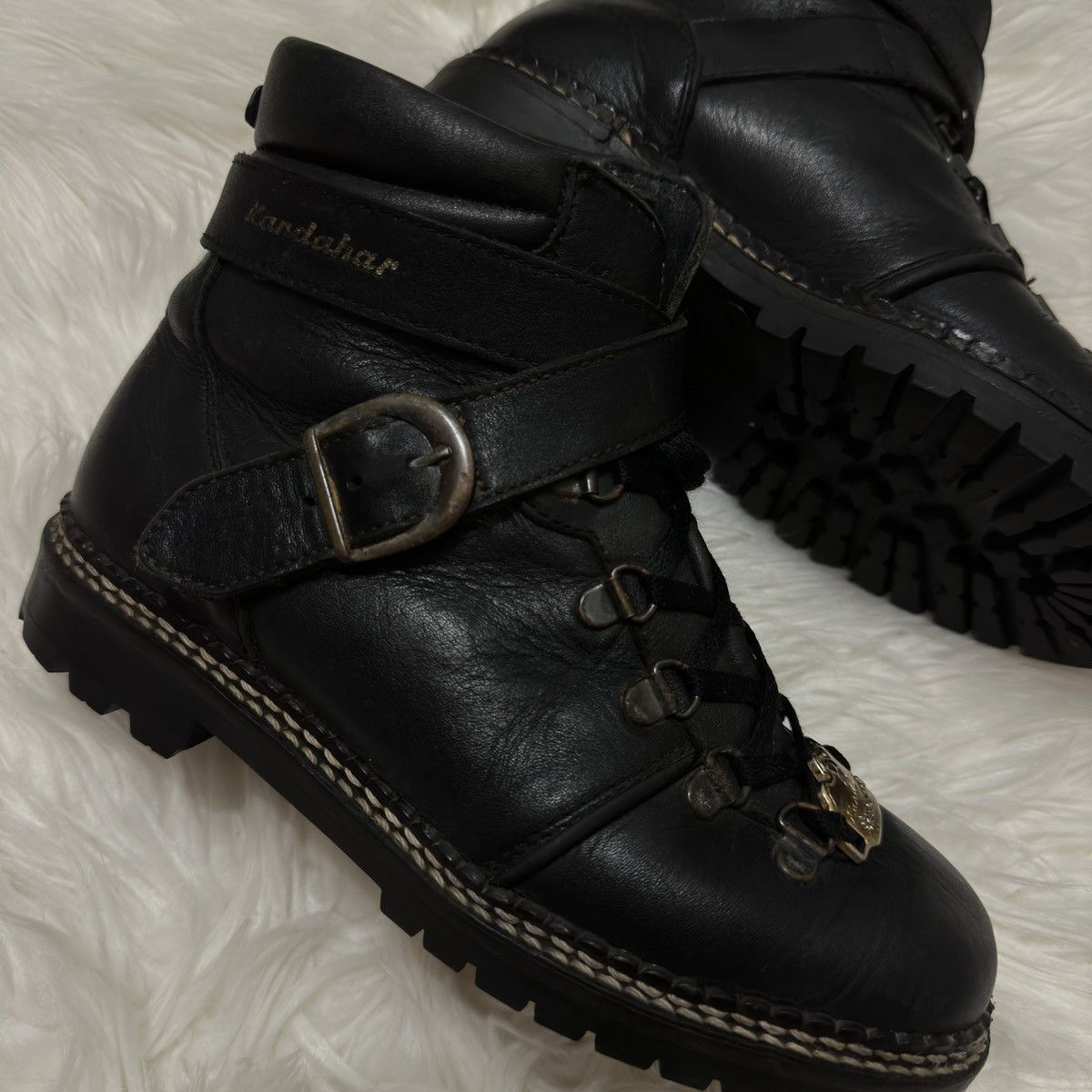 Vintage Kandahar Leather Boots Rare shoes Size US 6 / IT 36 - 2 Thumbnail