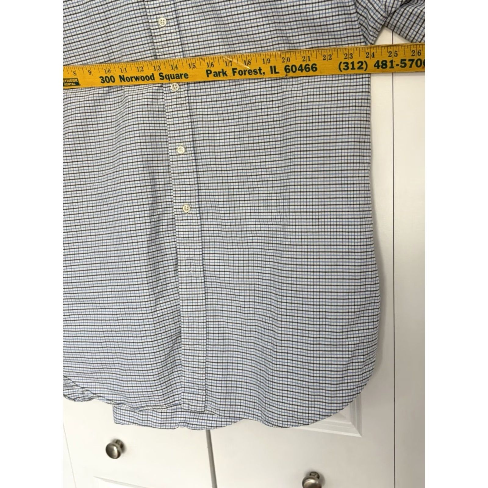 Ralph Lauren Ralph Lauren Shirt Blue White Plaid Button-Down 2XLT Classic Fit Men’s Short Sleeve Button-Up Size US XXL / EU 58 / 5 - 3 Thumbnail