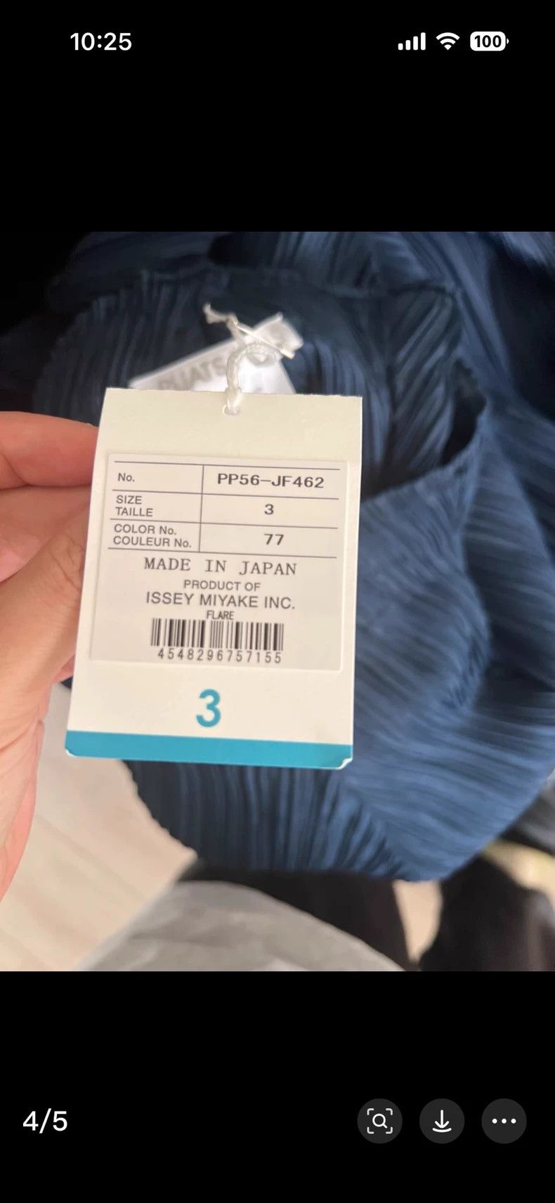 Issey Miyake issey miyake size:3 Navy blue kelp pants Size 42" / US 20 - 4 Thumbnail