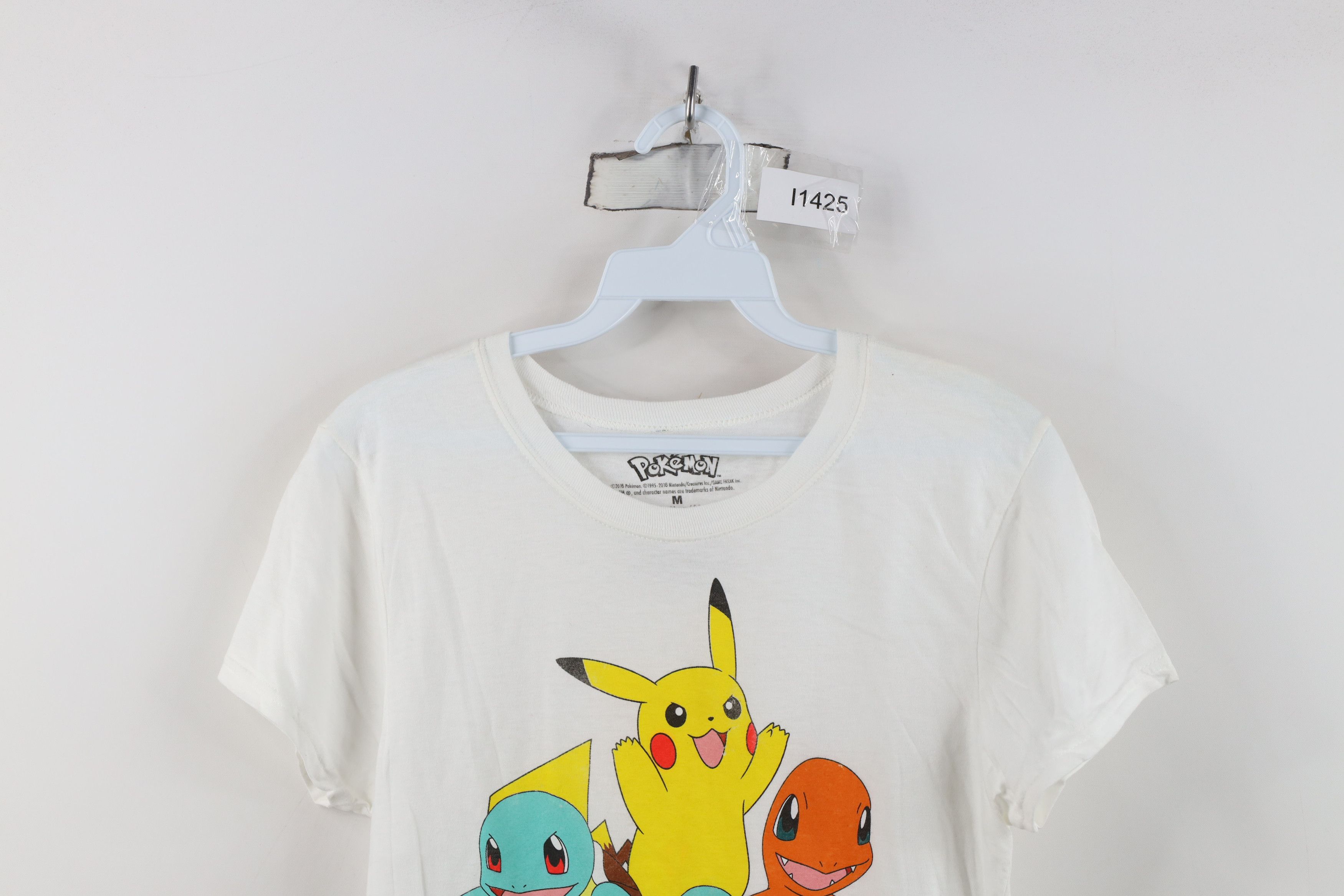 Vintage Retro Pokemon Pikachu Charmander Bulbasaur Squirtle T-Shirt Size M / US 6-8 / IT 42-44 - 2 Thumbnail
