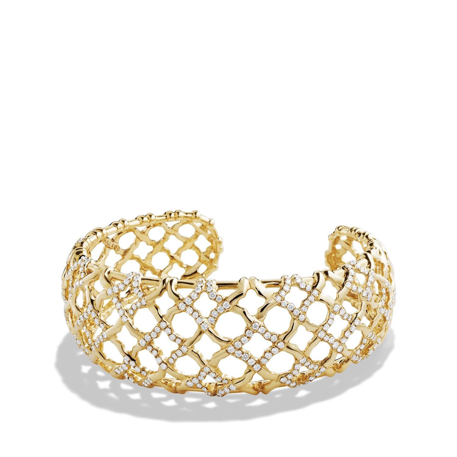 David Yurman oc11z1025 B12217D Quatrefoil Narrow Cuff Bracelet in Golden Size ONE SIZE - 1 Thumbnail