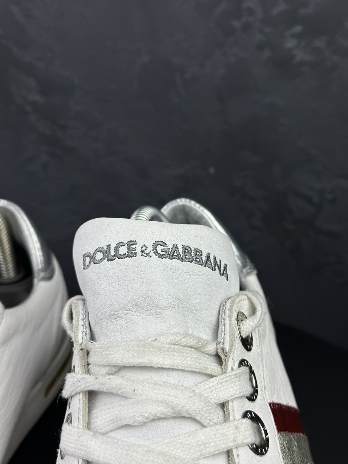 Dolce & Gabbana Dolce & Gabbana Men Leather Low-Top Sneakers Size US 7.5 / EU 40-41 - 4 Thumbnail