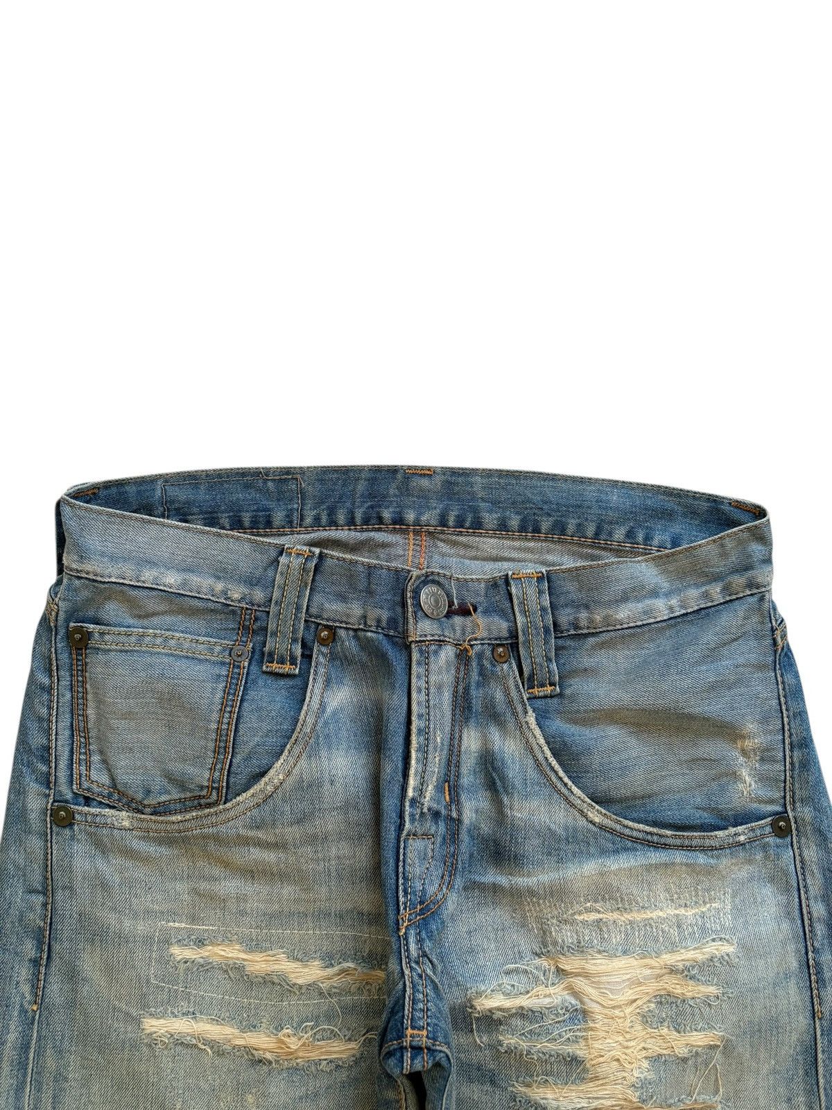 Levi's × Levi's Vintage Clothing Vintage 90s Levis 508 Mud Wash Distressed Rip Bootcut Jeans Size US 31 - 4 Thumbnail