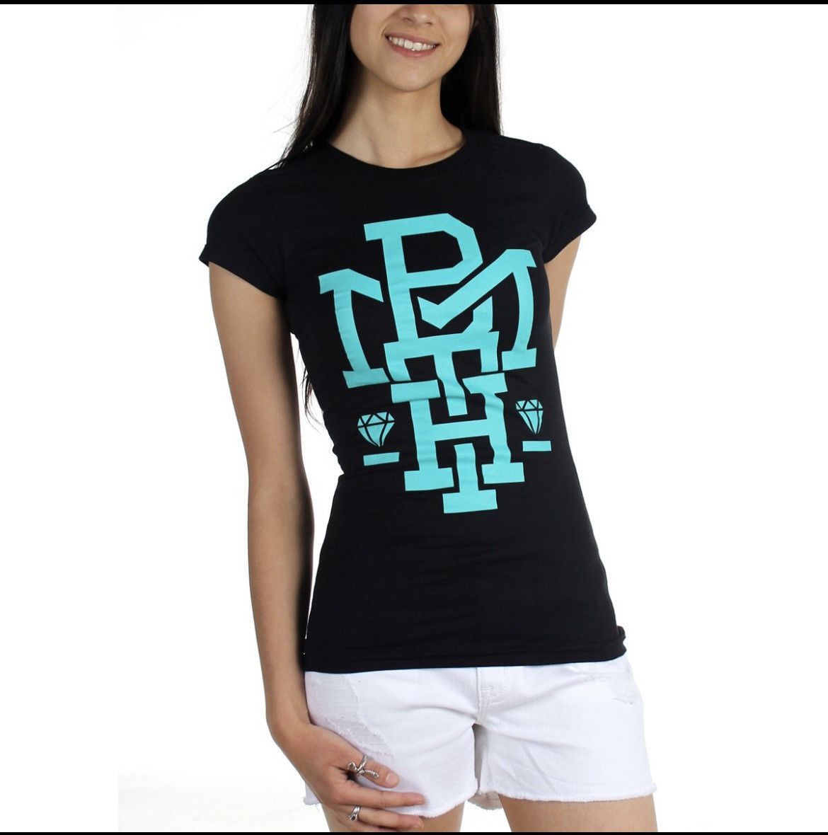 Other Bring me the horizon Diamond turquoise T-Shirt Size S / US 4 / IT 40 - 1 Thumbnail