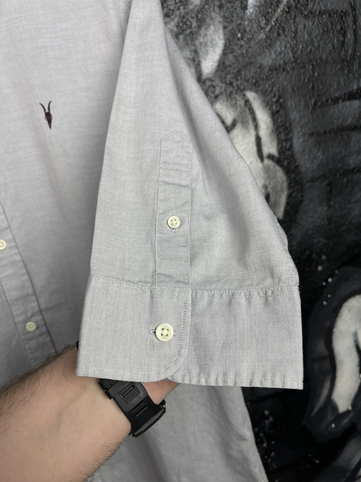 Allsaints Allsaints Grey Cotton Redondo HS Shirt Men’s Size XL Size US XL / EU 56 / 4 - 10 Thumbnail
