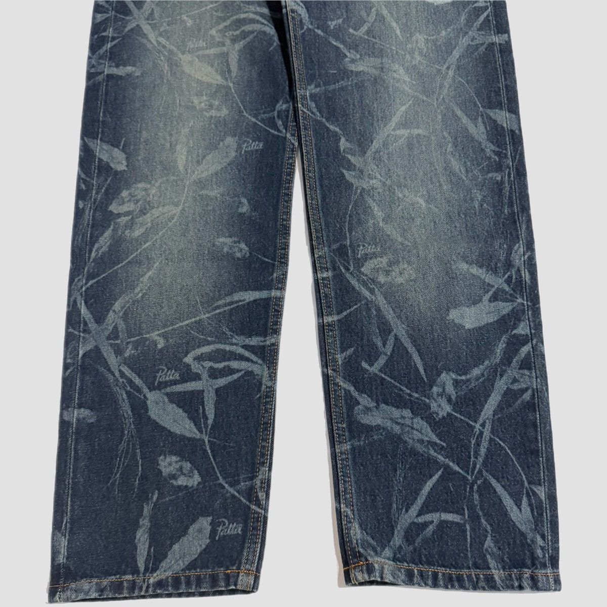 Patta Patta Leaves Laser Print Denim Jeans Size US 30 / EU 46 - 8 Thumbnail