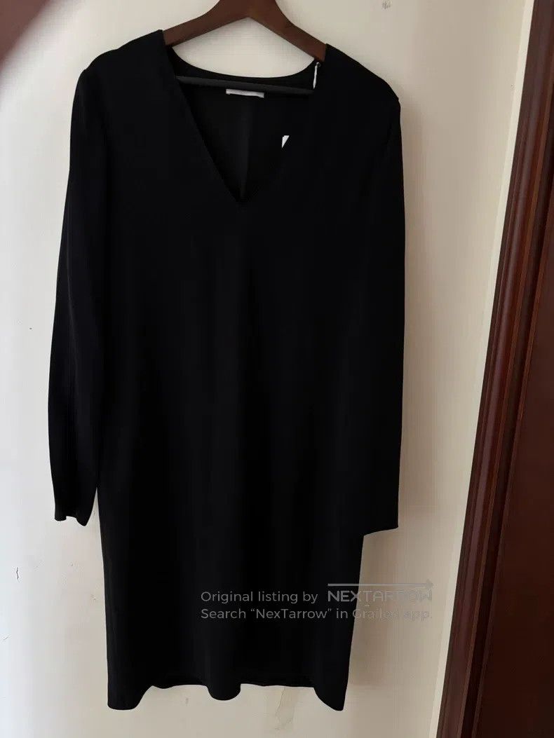 The Row size 6 Black Silk Dress