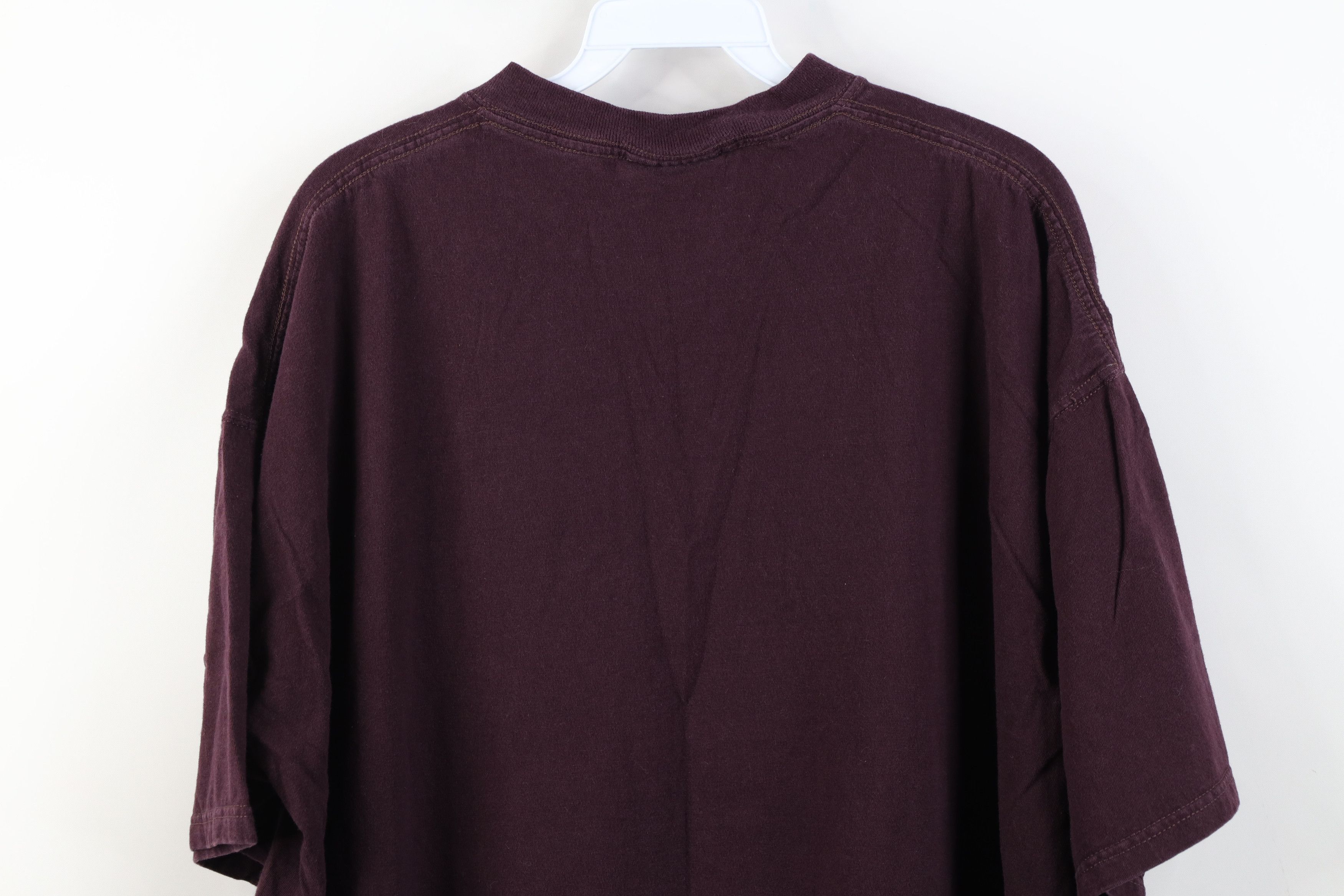 Russell Athletic Vintage 90s Y2K Russell Athletic Blank Cotton T-Shirt Purple Size US XL / EU 56 / 4 - 12 Thumbnail