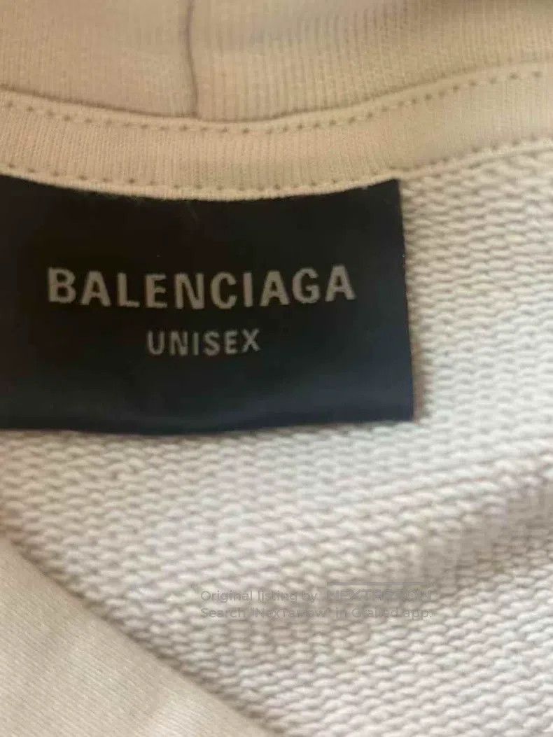 Balenciaga Balenciaga Beige Hooded Sweatshirt Size US M / EU 48-50 / 2 - 3 Thumbnail