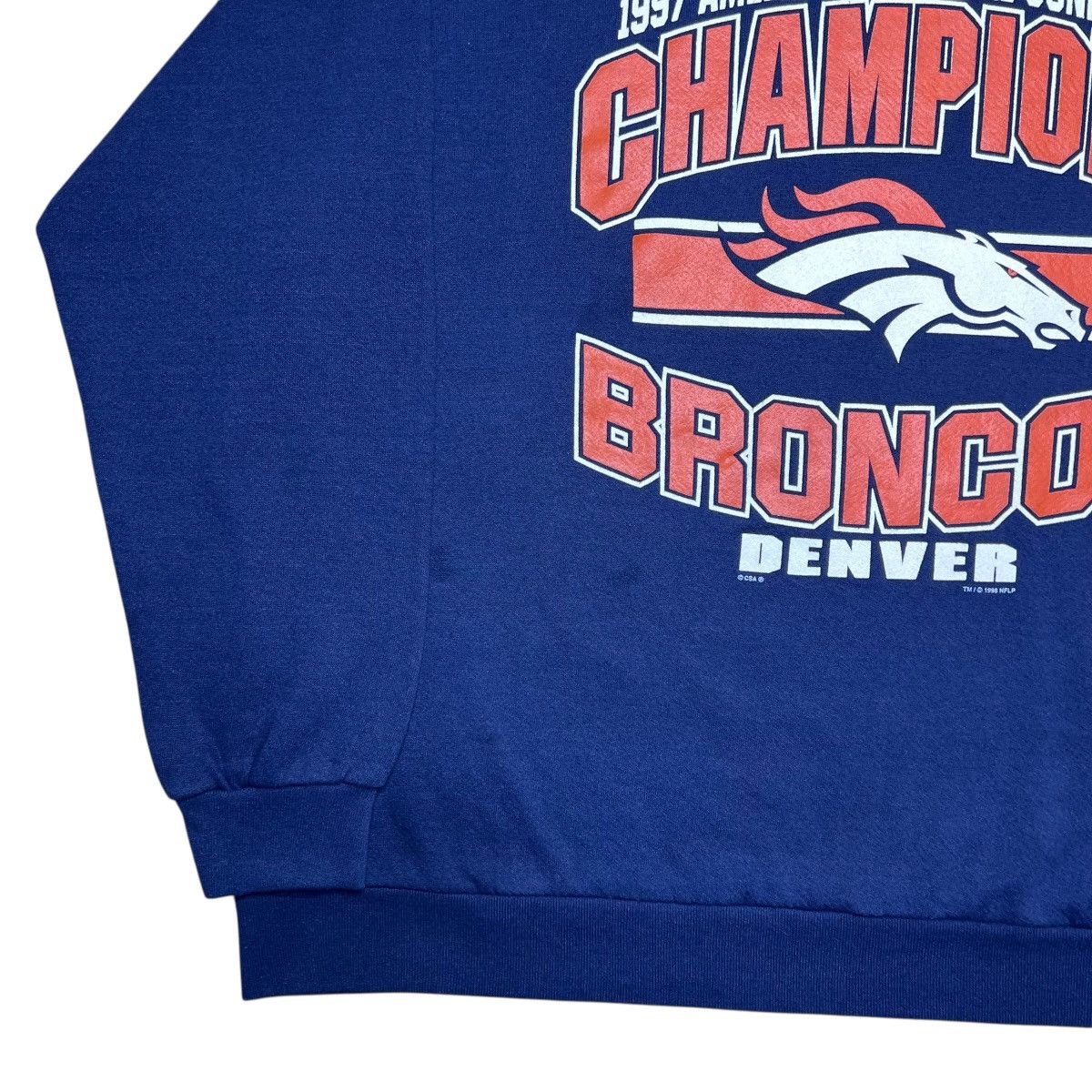 NFL Vintage 1997 NFL Denver Broncos AFC Champions Sweatshirt Size US XL / EU 56 / 4 - 17 Thumbnail