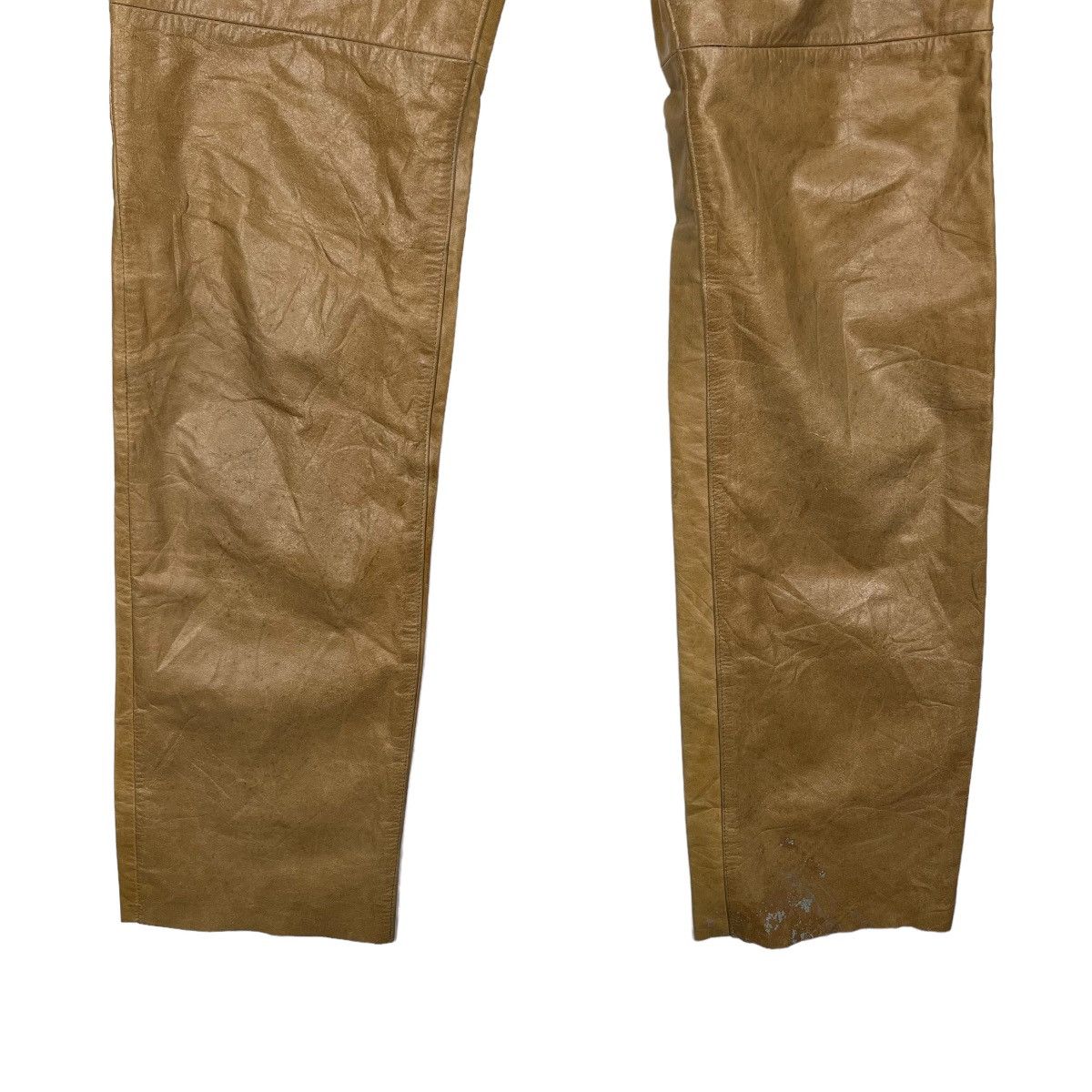 Japanese Brand 🔥 JUN MEN LEATHER TROUSER MOTO Size US 32 / EU 48 - 3 Thumbnail