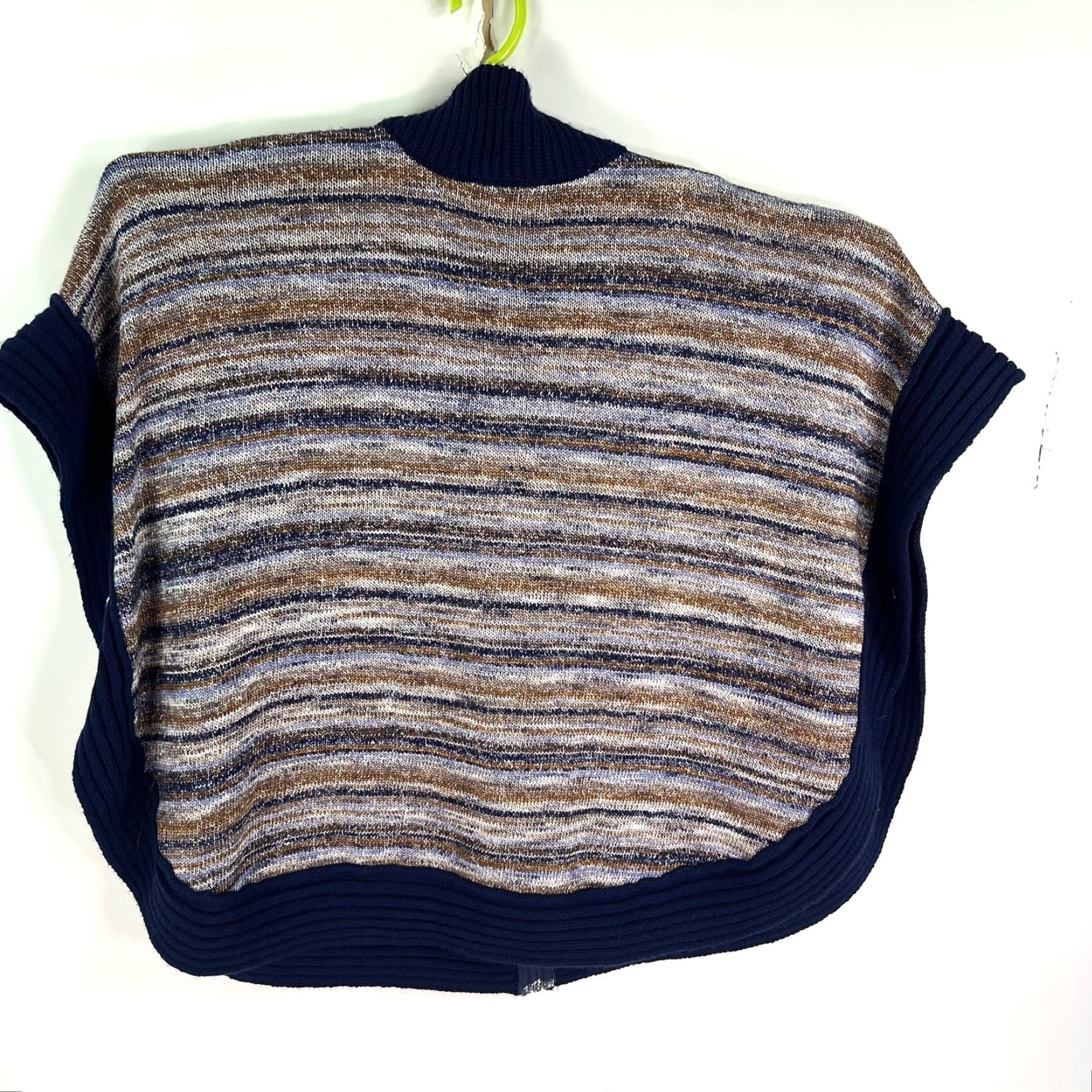 Vintage French Kyss Shawl Striped Sweater Vest Size M / US 6-8 / IT 42-44 - 5 Thumbnail