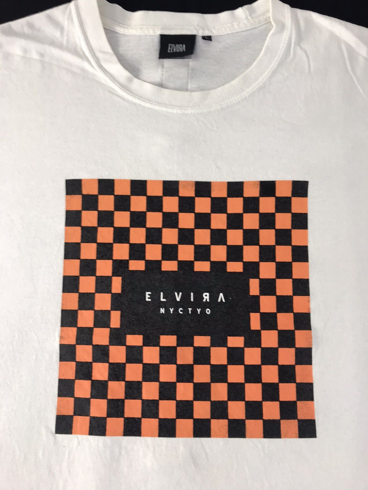 Japanese Brand Hype Elvira Net Checkered Side Tape Longsleeve Tee T-shirt Size US L / EU 52-54 / 3 - 4 Thumbnail