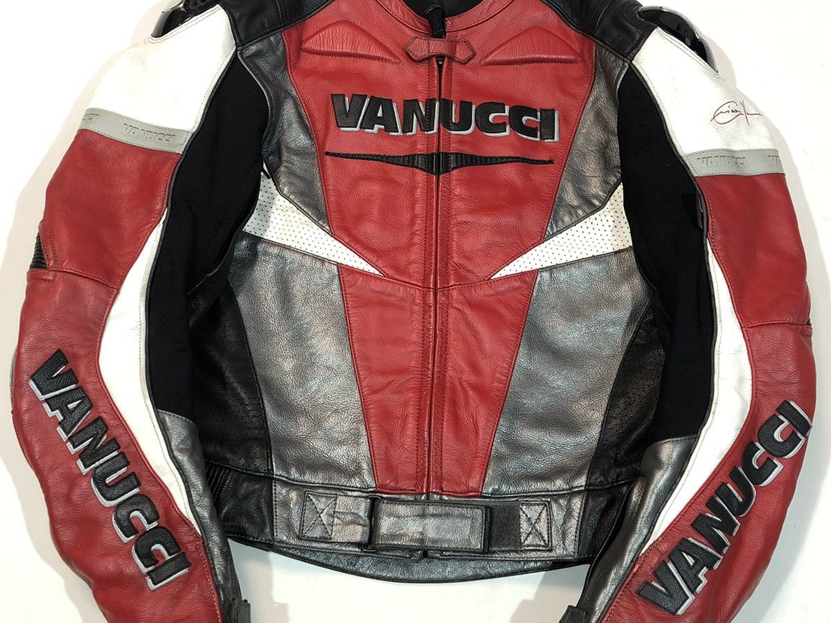 Dainese × Honda × Yamaha Vanucci Moto Motorcycle Leather Jacket Racing Size US M / EU 48-50 / 2 - 6 Thumbnail