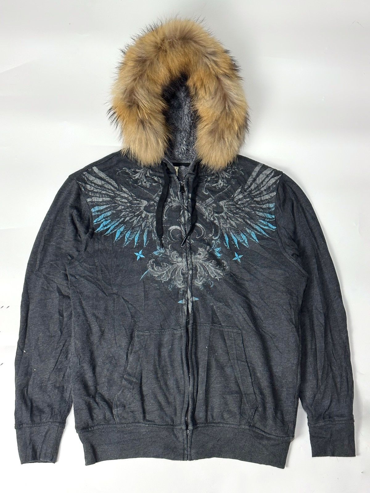 If Six Was Nine Fur hoodie faded glory Styled ifsix lgb Size US M / EU 48-50 / 2 - 2 Thumbnail