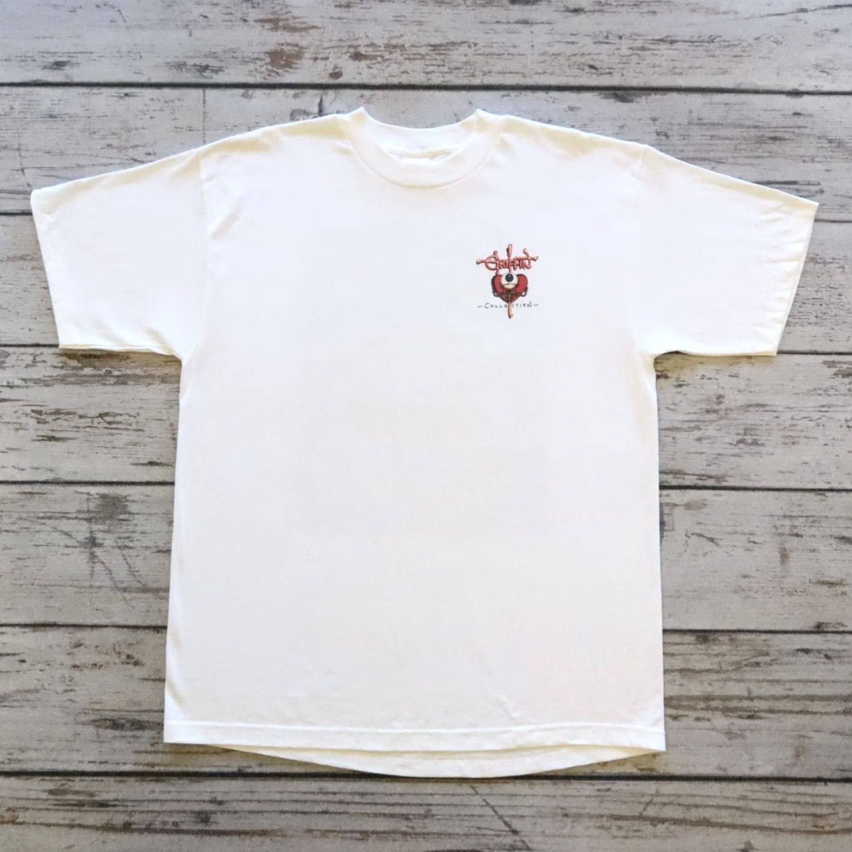 Griffin VINTAGE Maui Nokaoe Rick Griffin Shirt XL White 90s Mens Tshirt Size US XL / EU 56 / 4 - 2 Thumbnail