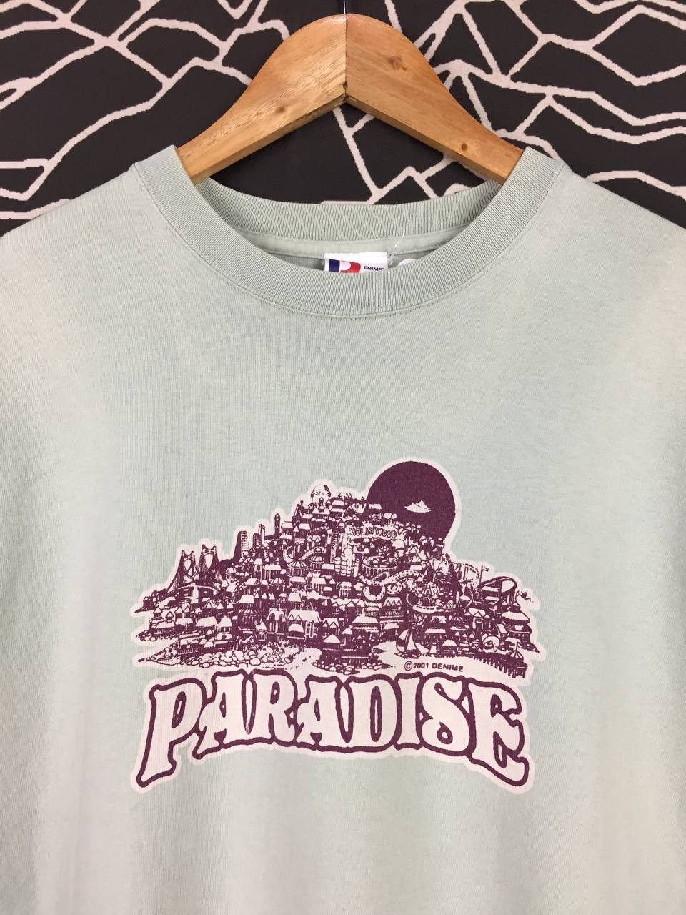 Denime × Japanese Brand × Vintage Vtg 2001 DENIME Japanese Brand Paradise Tee Size US M / EU 48-50 / 2 - 3 Thumbnail
