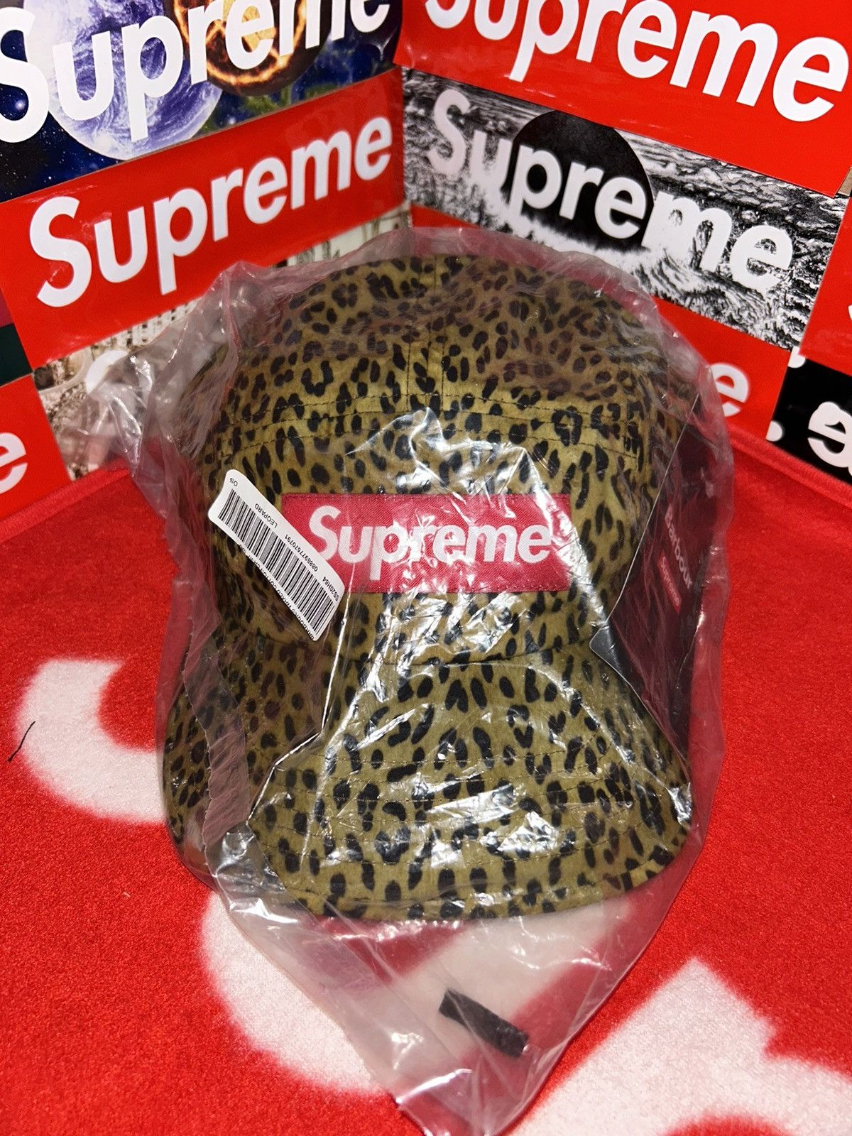 Supreme Barbour Waxed Cotton Camp Cap Black