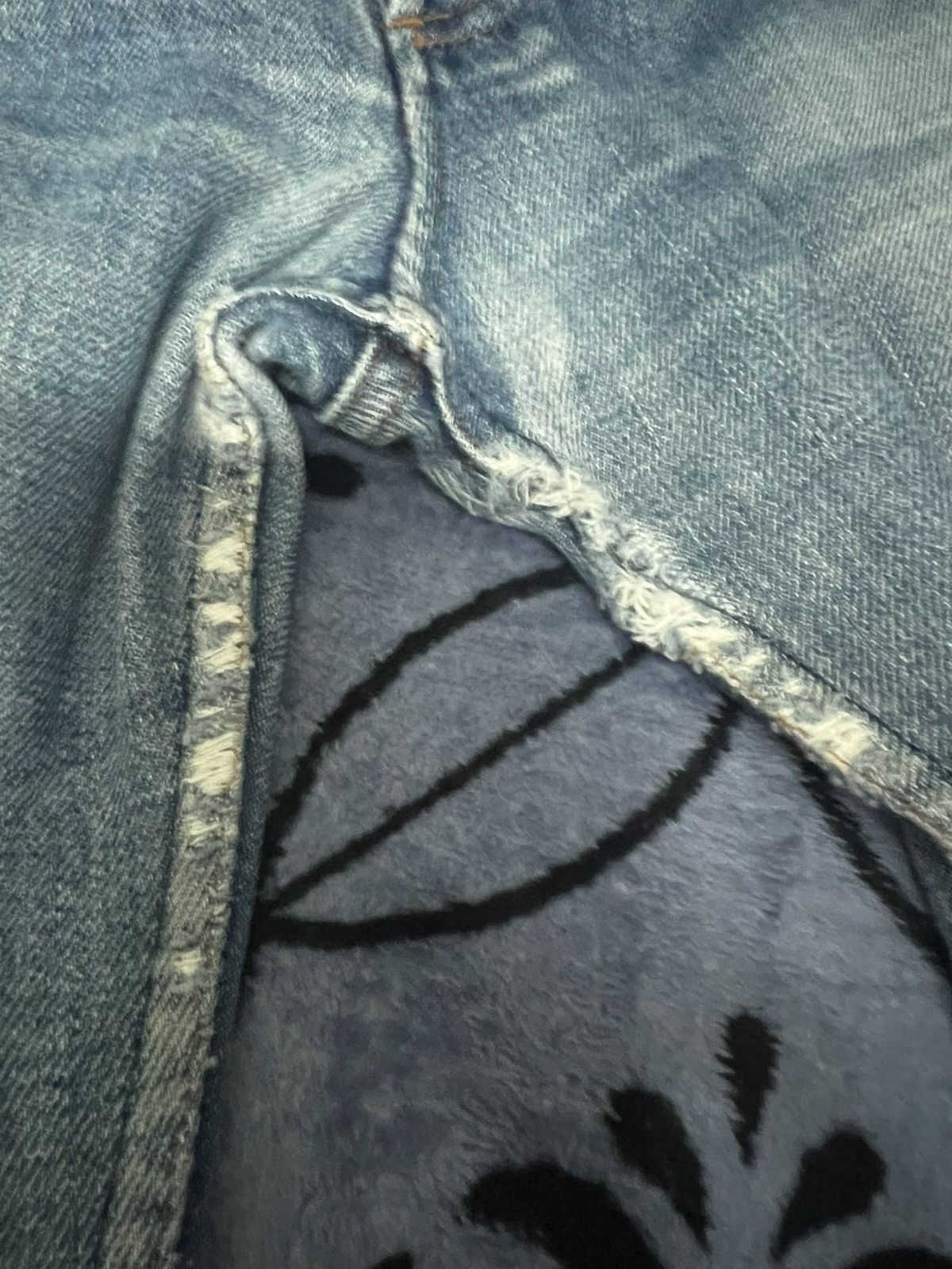 A.P.C. × Vintage A.P.C - Rue De Fleurus Paris Selvedge Button Fly Distressed Size US 29 - 5 Thumbnail