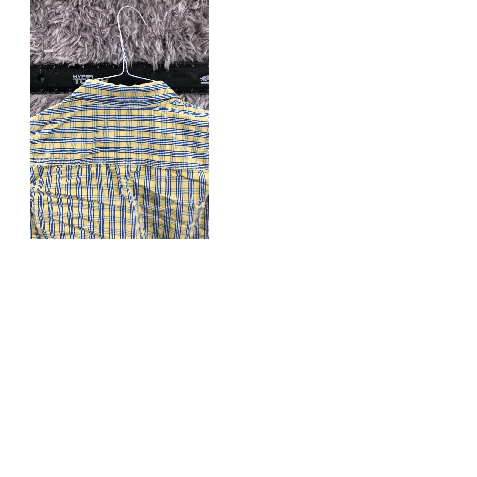 Dockers VINTAGE Dockers Yellow Plaid Shirt Mens L Long Sleeve Spread Collar Size US L / EU 52-54 / 3 - 9 Thumbnail